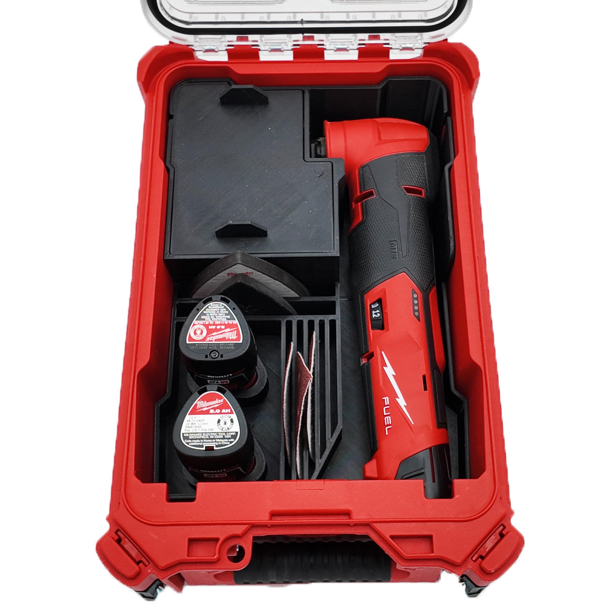 Photo 1 of Tidy Tool Insert for Milwaukee M12 Multi-Tool (Fits FUEL 2526 & 2426 Models) – Packout Compact Organizer 48-22-8435 Liner – Accessory Storage Only