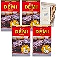 Savory Choice Beef Demi Glace Reduction Sauce Pack of 4 Bundle with Digital Recipe Book - 10.4 oz total Low Calorie, Gluten Free, Clean Label, Restaurant Quality Beef Demi Glace Concentrate Packets
