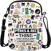 TIIMG Parks TV Show Inspired Gift Rec TV Merchandise Recreation Comedy TV Show Lover Gift Crossbody Bag