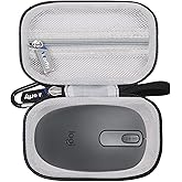 Hard Mouse Case for Logitech M196/ M317/ M325 for TECKNET Quiet Silent Wireless Mouse, Universal Hard Shell Storage Case (Black)