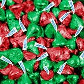 Christmas Hershey Kisses 3 lb Bulk Red and Green Holiday Candy