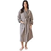 Cozy Earth Waffle Bath Robe - Lightweight Spa Robe with Pockets - 40% Viscose from Bamboo Blend