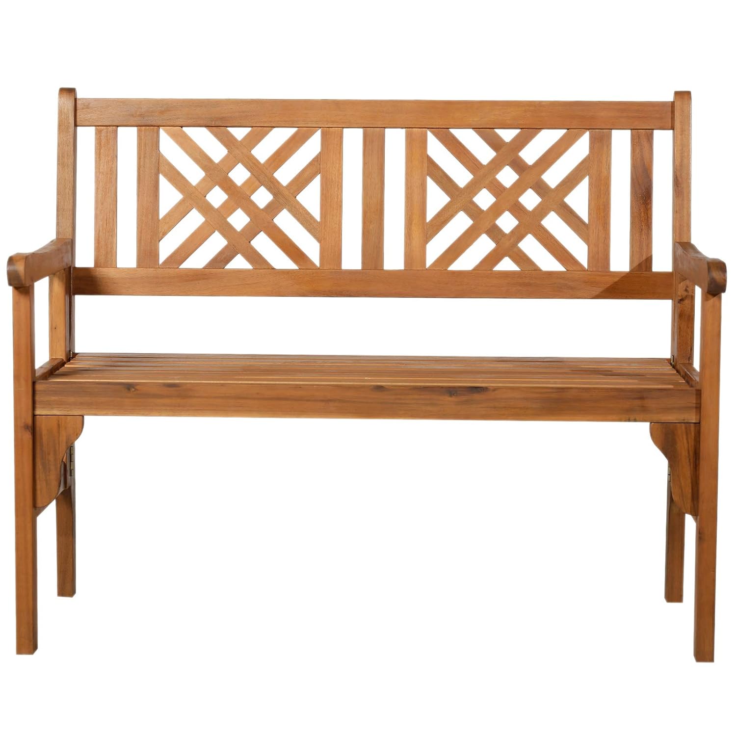 Bancos Outsunny Banco de Jardín de 2 Plazas Banco Plegable para Patios