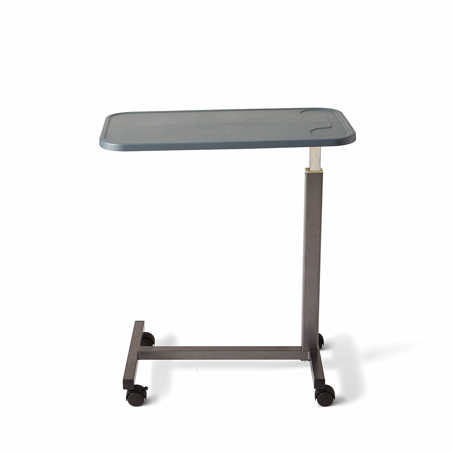 Medline - n Adjustable Overbed Bedside Table with Wheels, Great for Hospital Use or At Home as Bed Tray, Composite Table Top: Industrial & Scientific