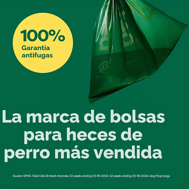 Bolsas para heces de perro, para mascotas a prueba de fugas y extragruesas, aptas para perros de cualquier tamaño, Rollos de recarga, aroma a lananda, 600 unidades