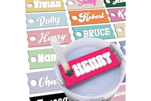 Name Plate for Stanley 20 30 40 Oz,Personalized Custom Name Tag for Stanley Cup - Raised Lettering - Sublimation Customized T