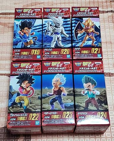 Amazon ドラゴンボールgt ワールドコレクタブルフィギュア Vol 4 孫悟空 超一星龍 四星龍 超サイヤ人4孫悟空 ベジータベビー クリリン 6種セット フィギュア ドール 通販