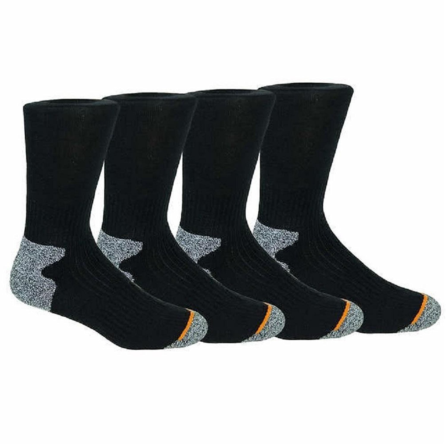 Weatherproof Premium Wool Blend Socks 4 Pair (Black), 612 806409267491