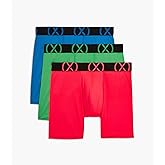 2(X)IST Mens Underwear Micro Sport Boxer Briefs Bright Fashion 3 Pack (Electric Blue, Medium)