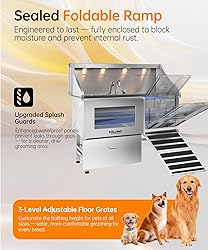 POLIMO Dog Washing Station, LED Professional