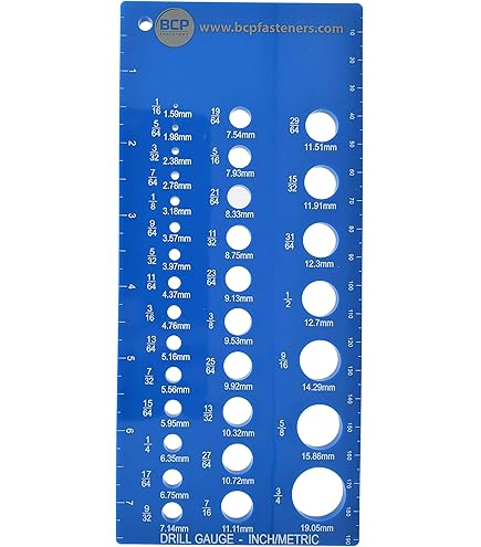 BCP Fasteners BCP673 Nut and Bolt Gauge | Metric and Standard
