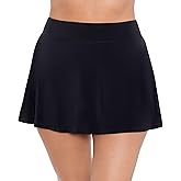 Trimshaper Womens High Waist Swim Skort
