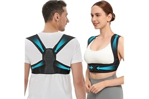 Vicorrect Posture Corrector for Women and Men: Adjustable Upper Back Brace Support - Shoulder Straightener Office Home Use Posture Trainer