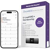 KardiaMobile 6L Max 6-Lead EKG + One-Year Membership, Unlimited Recordings | Detects 6 Arrhythmias, FDA-Cleared Heart Monitor, Medical-Grade Results in 30 Seconds, Works with Smartphones and Tablets