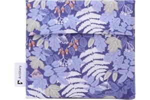 ArcDiary Period Bag for Teen Aged Girls, Portable Sanitary Pad Storage Bag for Teen Pads/Sanitary Napkins/Small Tampons, Feminine Menstrual Cup Pouch (Austere Blue)