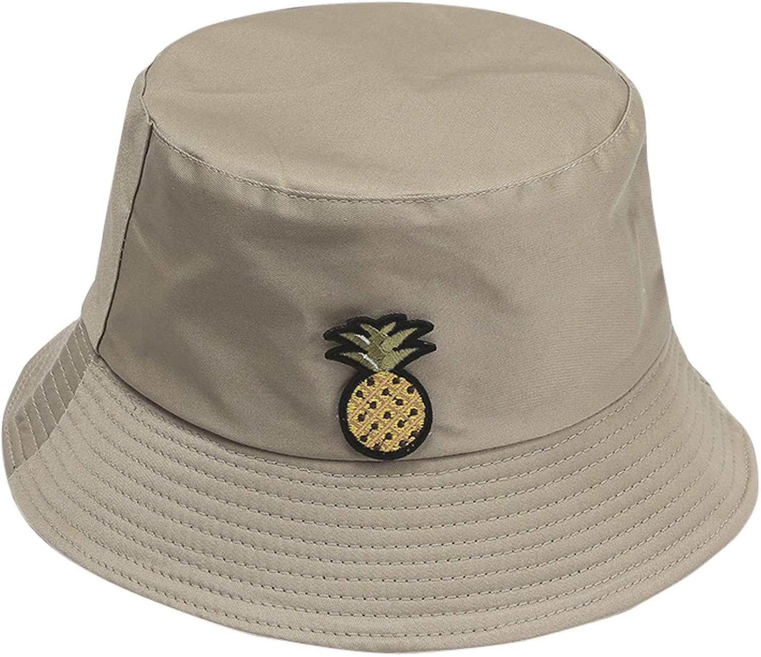 FUIPVGI Fischerhut 2er Set - Wendbare Baumwollmütze Mit Gänseblümchen-Stickerei