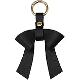 Yeeyeow Leather Bow Keychain for Car Keys Bag Handbag Purse Thanks Gift,Elegant Cute Bow Accessory for Women
