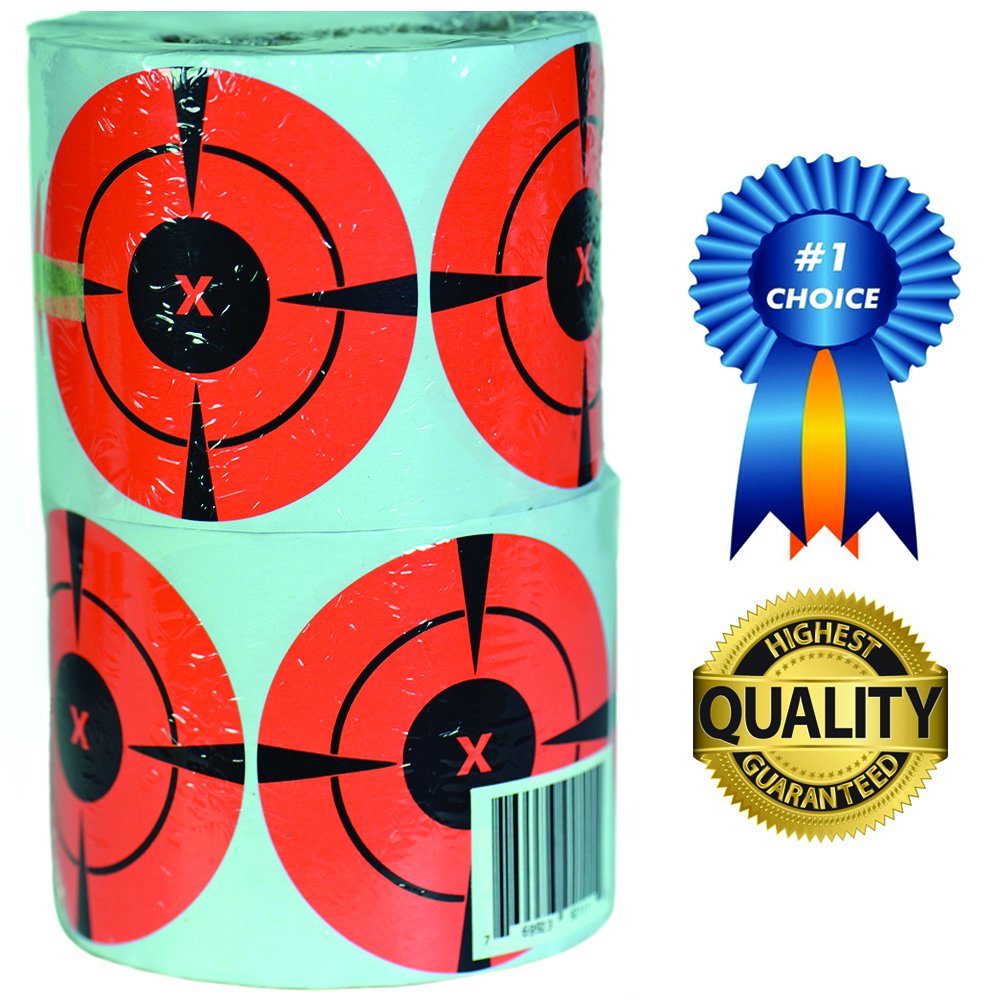 EasyShot Targets Neon Orange SelfAdhesive 3Inch Bullseye Target