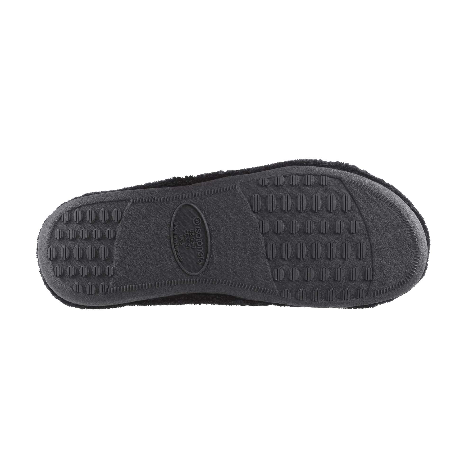 isotoner Women's Signature X-Slide Slipper, Satin Trim with Memory Foam - Image 4