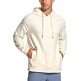CRZ YOGA Hoodies for Men French Terry Hooded Sweatshirts Workout Athletic Casual Pullover Tops with Pocket
