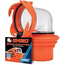 Camco 39050 Ready-to-Use Gate Valve With Clear Adapter - Universal 3-Inch RV Sewer Valve