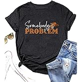 COLORFUL BLING Cowgirl Shirt for Women Long Live Cowgirls Letter Print T-Shirts Cute Western Cowboy Boots Flower Graphic Tee