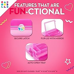 Caboodles On-The- Go Girl, Deep Pink Sparkle