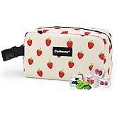 Cerbonny Small Cooler Bag Freezable Lunch Bag for Work School Travel,Small Lunch Bag,insulated snack bag For Adults/Kids,Mini Cooler,Lunch bag small Fit For Yogurt（Strawberries）