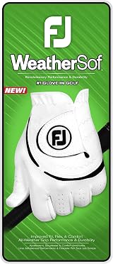 FootJoy WeatherSof Golf Glove White/Black Left Hand XL EU view 3