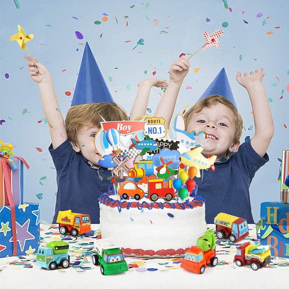 Szwl Coches Avion Molinillo De Vientodecoraciones De Pastel Cake Topper Pequena Joyeria Al Vapor Dulce Muneca De Ceramica Joyeria Colorida Del Globo Tarjeta De Feliz Cumpleanos Happy Birthday Kit Para Costura Y Manualidades Materiales