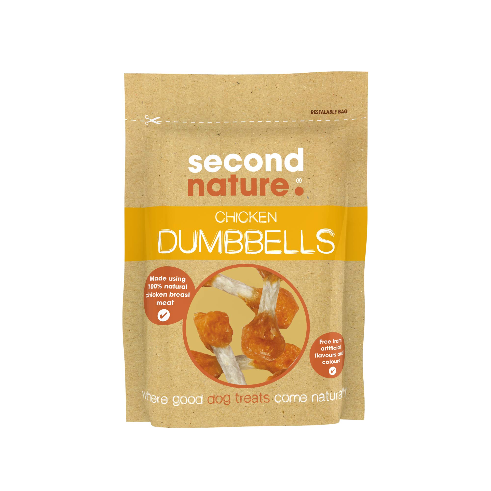 Second Nature Premium, Dog Treat Chicken Dumbells 10x80gm — image 1