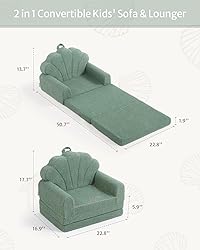 Blissful Diary Kids Couch, 2-in-1 Soft Toddler