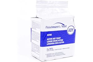 Fleischmann’s Active Dry Yeast Vacuum Pack - 2lb (907g) | Highly Stable & Reliable, Bake White, Brown or Whole Grain Bread, D