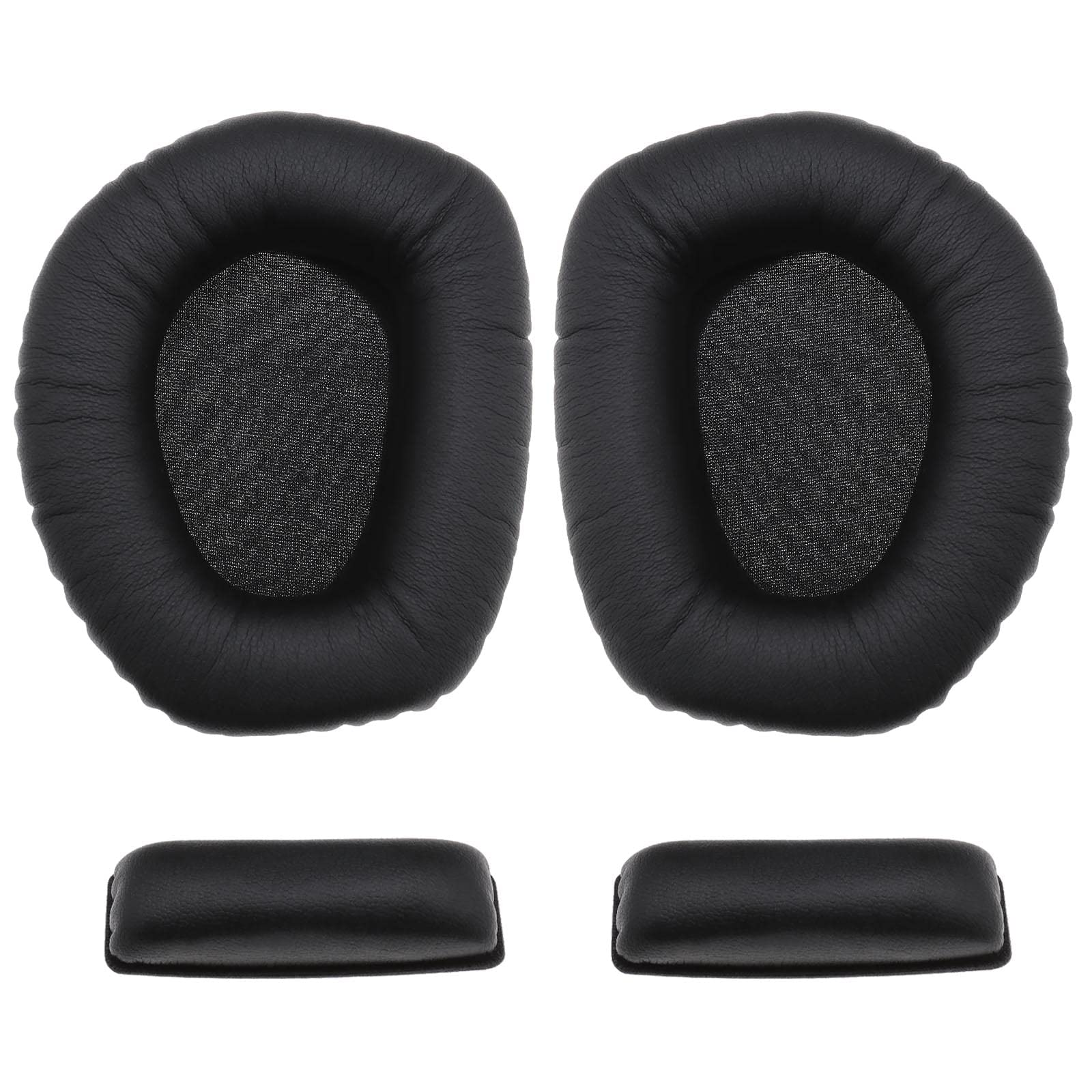 Create idea 1 Pair Earpads & 2PCS Headband Pads Compatible with Sennheiser HDR165 HDR175 HDR185 HDR195 RS165 RS175 RS185 RS195 Headset Ear Cushions Headphone Repair Parts Black