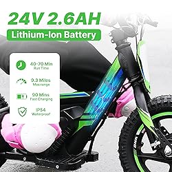 Lightweight Electric Dirt Bike for Kids, 170W