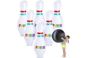 JOYIN Giant Inflatable Bowling Set for Kids and Adults, Christmas Birthday Party Games, Kids Education Motor Skills Toys