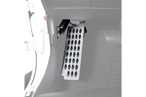 V8 GOD Wrangler JK Dead Pedal Left Side Foot Rest Kick Pad Panel for Jeep Wrangler 2007-2018 JK & JKU Unlimited