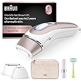Braun Smart IPL, Skin i·Expert Pro 7: at Home Laser Hair Removal for Women and Men, Permanent Visible Hair Reduction, with Free App, Vanity Case, Venus Razor, 2 Smart Heads, Facial Trimmer, IPL7219