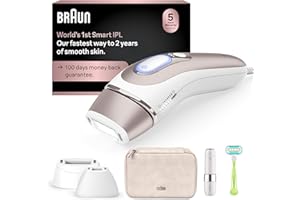 Braun Smart IPL, Vogue’s Best Hair Removal Device, Skin i·Expert Pro 7: at Home Laser Hair Removal, Permanent Visible Hair Reduction, Free App, Venus Razor, 2 Smart Head, Facial Trimmer, IPL7219