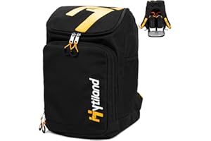 Hytiland Ski Boot Bag - 32L Ski & Snowboard Boot Travel Backpack for Boots, Helmet, Goggles & Snowsuits