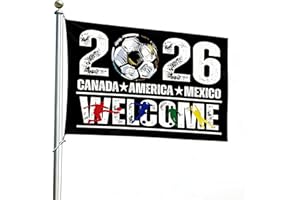 2026 World Cup flag 3x5 Ft World Cup Soccer Ball Event Merchandise Football Supporters Banner Large Yard Sign Garden Outdoor 