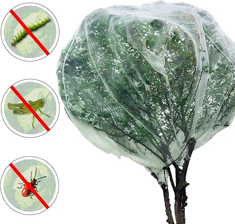 Amazon Mewtogo 虫鳥除け網 防鳥ネット 防虫ネット 虫よけカバー 植物保護カバー 園芸用ネット 昆虫と蝶ケージ メッシュ 観賞植物サンシェードケージ プランター用 鉢植え用 野菜 園芸用品 ｌ 防鳥 防獣ネット