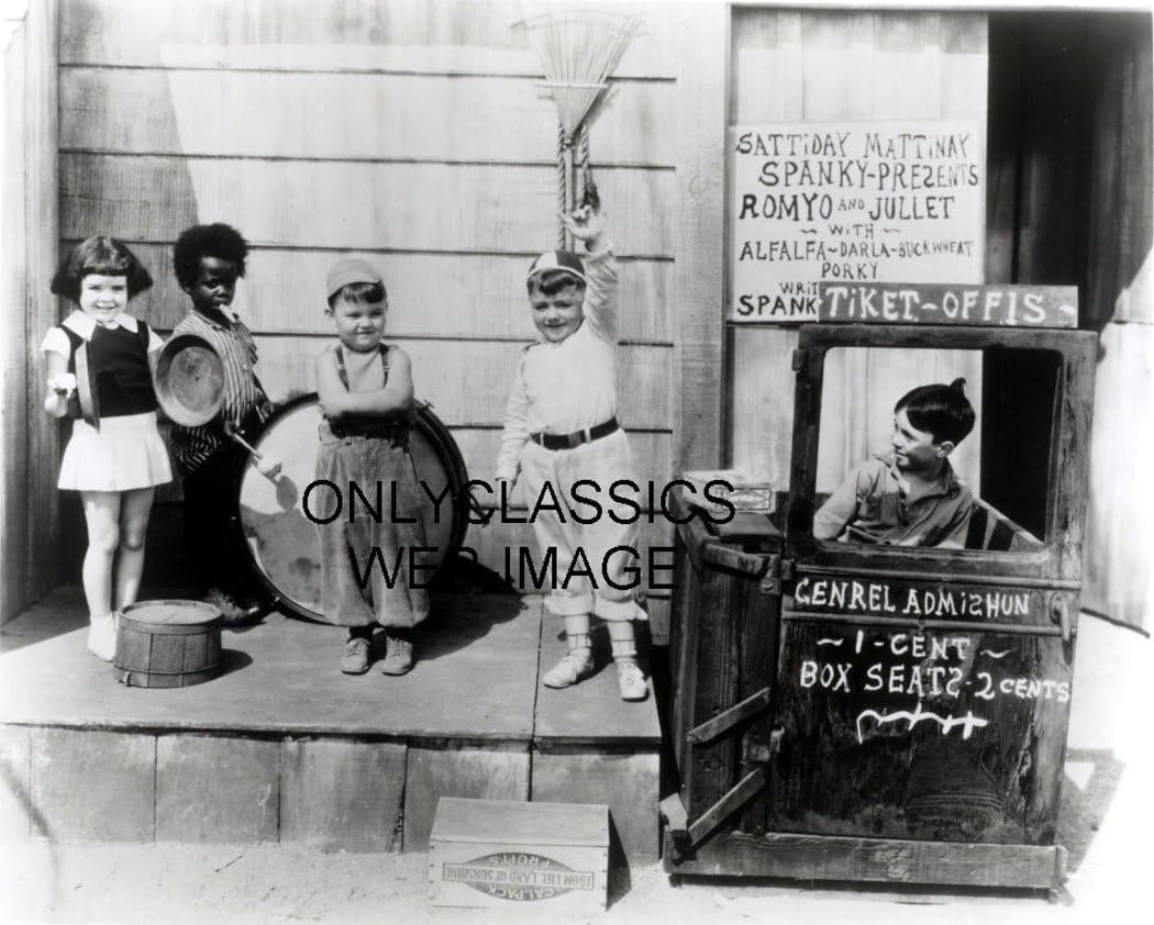 Photographs - OnlyClassics Little Rascals Our Gang Movie Theater 8X10 Photo Spanky Darla Alfalfa BUCKWHEAT