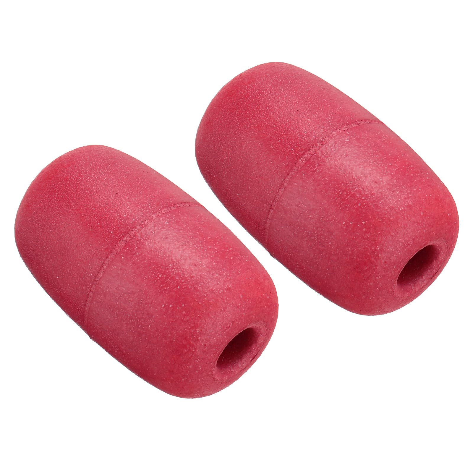 PATIKIL 4.33" x 2.76" Rope Float Buoy, 2 Pcs 270g Deep Water Floats Rope Float Buoy Great for Trail Markers Dock Floats Kayak Boats Swimming Pool, Red