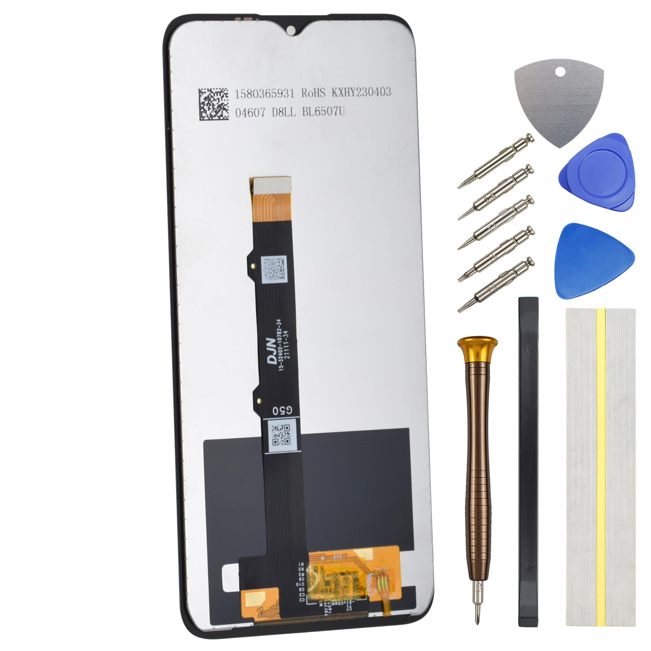 Double Sure LCD Screen for Motorola Moto G50 XT2137-1 XT2137-2 Full Display Touch Digitizer Screen Replacement Black 6.5"