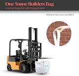 DIVCHI 5 Pack Bulk FIBC Sacks 1 Tonne Heavy Duty Open Top Dumpy 85cm view 3