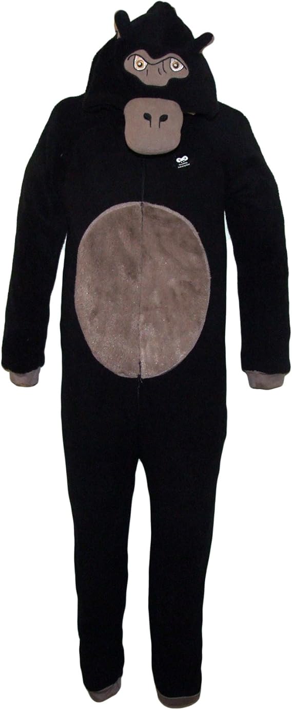 Boys Gorilla Onesie Fleece Sleepsuit Costume Pyjamas Age 13 Years