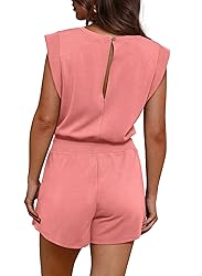 OFEEFAN Rompers for Women Cap Beach Vacation