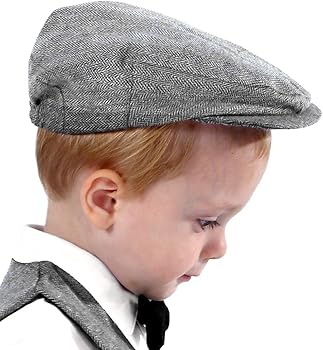 baby flat cap grey