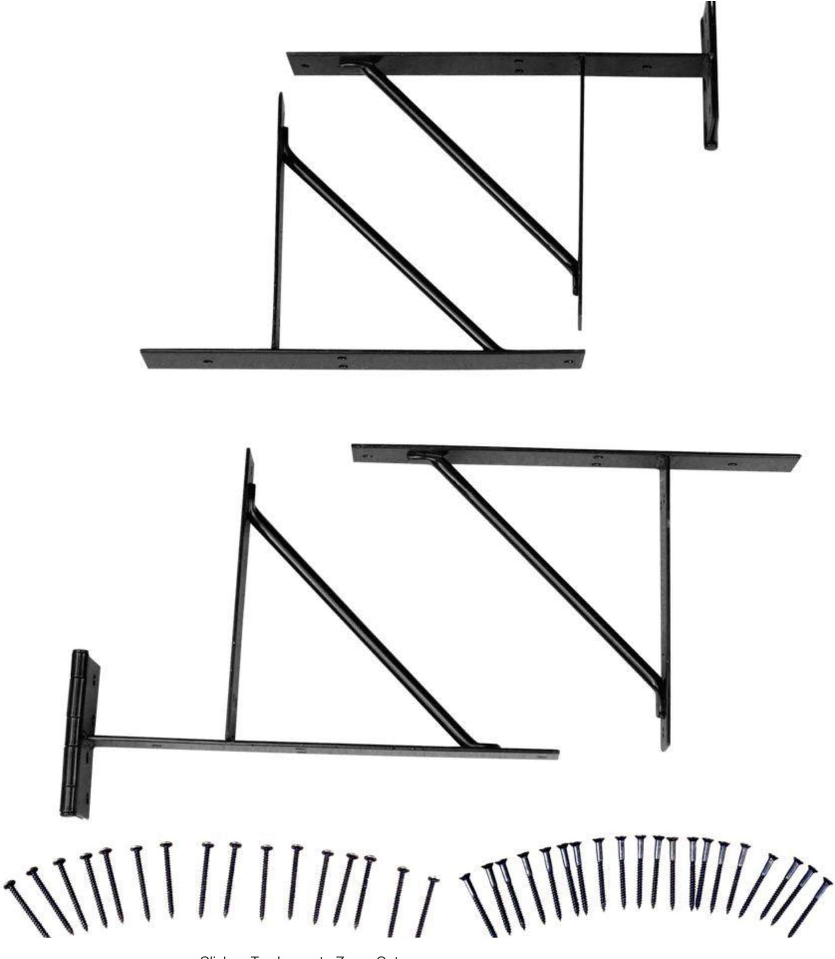 Homax EasyGate 15-7/10-in Steel-Painted Gate Hardware Kit